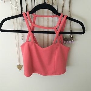 Pink crop top!