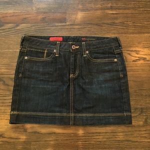 AG (Adriano Goldschmied) Dark denim skirt