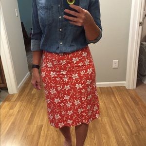 Gap floral skirt.