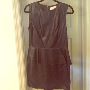 Leather dress
