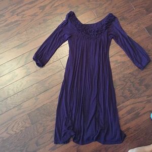 Anthropologie Eggplant dress