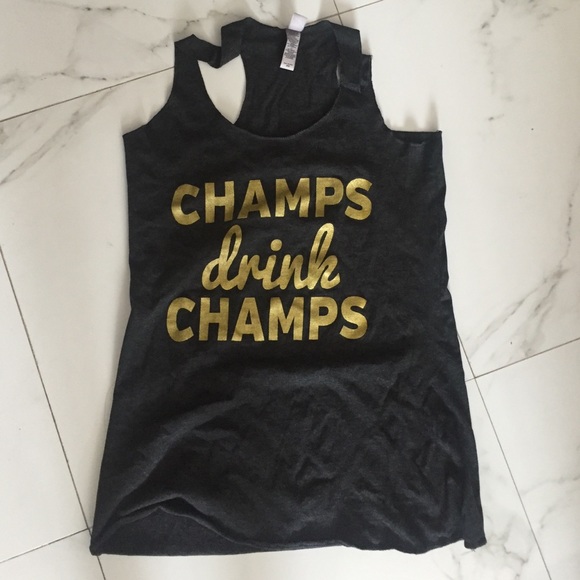 Tops - Champs Drink Champs Racerback Tee