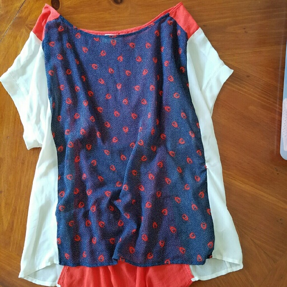 Open back blouse