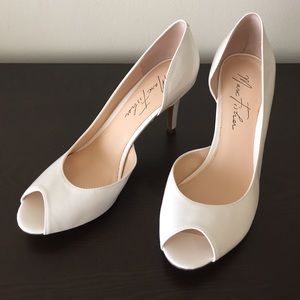 Marc Fisher Patent Leather D'Orsay Peep-Toe Pump