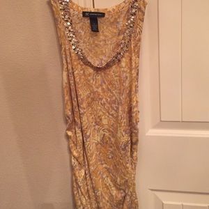 Inc XL top sequin detail along neck