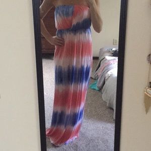 Maxi strapless dress, worn once.