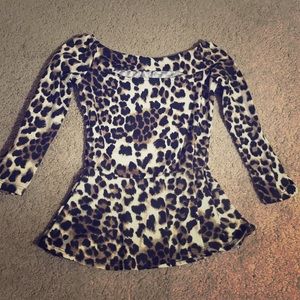 A cute cheetah print long sleeve