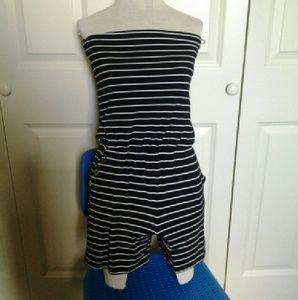 Strapless Knit Romper