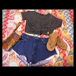 Vintage Wrangler cut off shorts