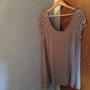 American Eagle stripped swing dress