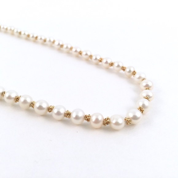 Fresh Water Pearl Necklace, 14k