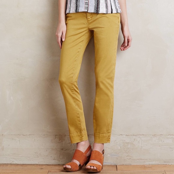 mustard yellow chinos