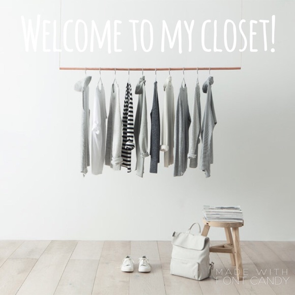Welcome to my closet!