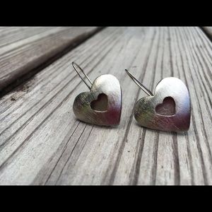 Silver Heart Earrings