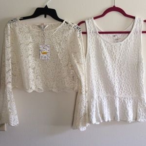 🎉🎉Cream Blouses🎉🎉Perfect for Summer🎉🎉🎉Lace