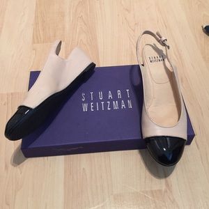 Stuart Weitzman wedges, worn twice too small.