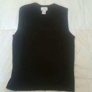 Ann Taylor Loft small black sweater vest