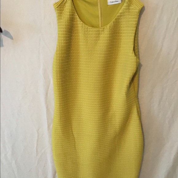 Size 10 Calvin Klein gold dress NWOT