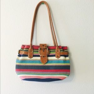 Striped Multicolor Medium size tote bag