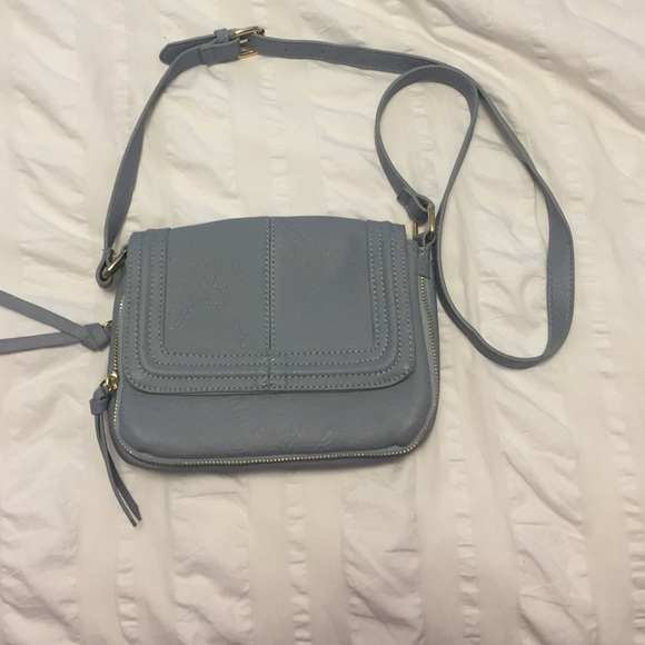 light blue crossbody