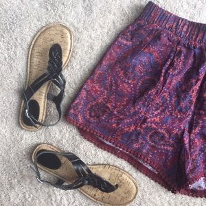 Paisley Flowy Shorts