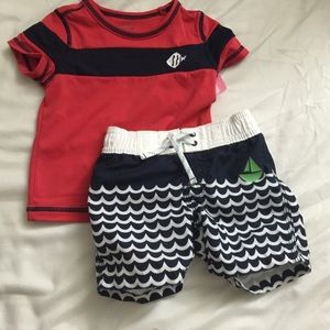 Baby Gap Swim Set Boys 6-12M