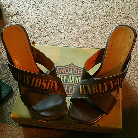 Harley Davidson Chantel Wedge Sandals
