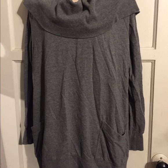 Off the shoulder sweater tunic