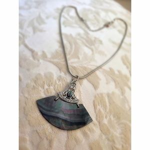 Granite swirled necklace