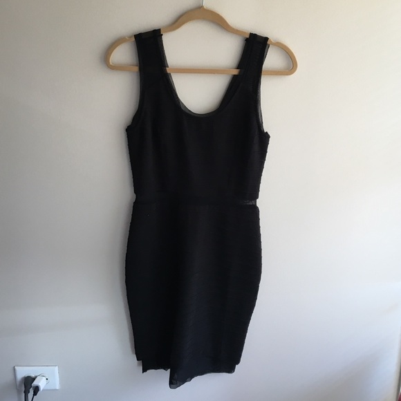 Black mini dress
