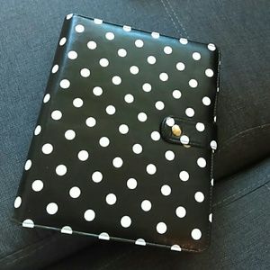 Polka Dot A5 leather Binder