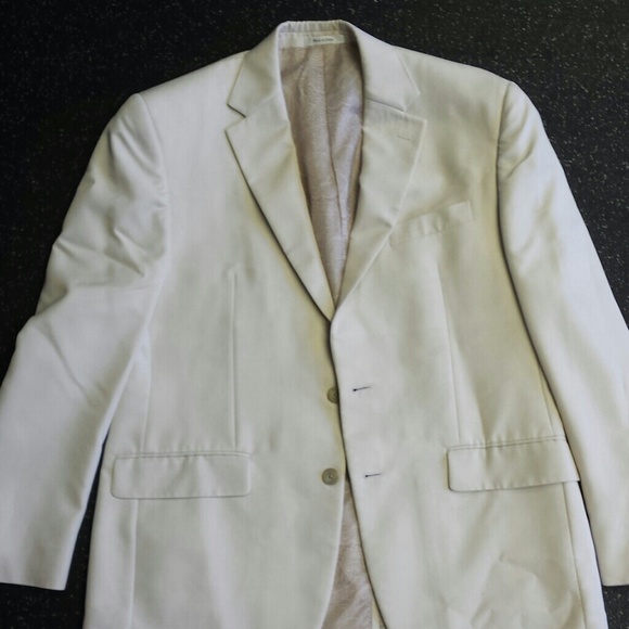 Men's Dress Coat Ivory - Picture 1 of 1