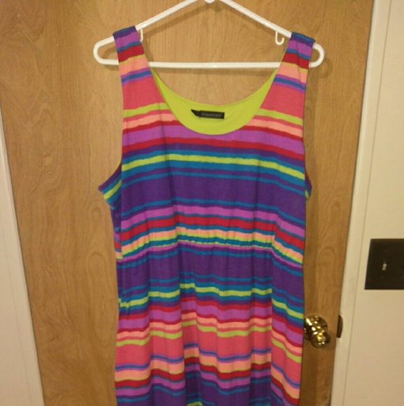Maurice's hi low colorful dress. Size 2 plus