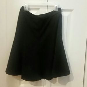 WHBM Black flare skirt