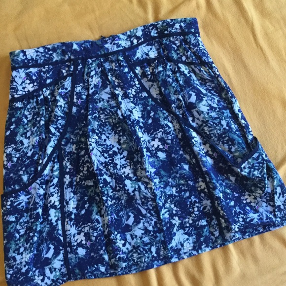 Anthropologie Lilu Silk Skirt