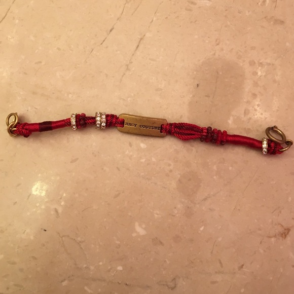Juicy Couture Jewelry - Juicy couture red rope bracelet