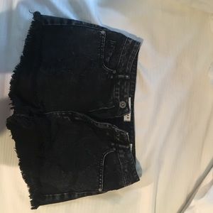 Black Denim shorts