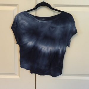 Brandy melville blue tie-dye top