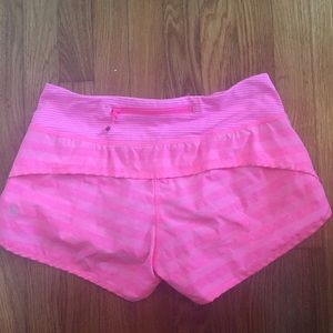 Rare Pink LULULEMON speed shorts