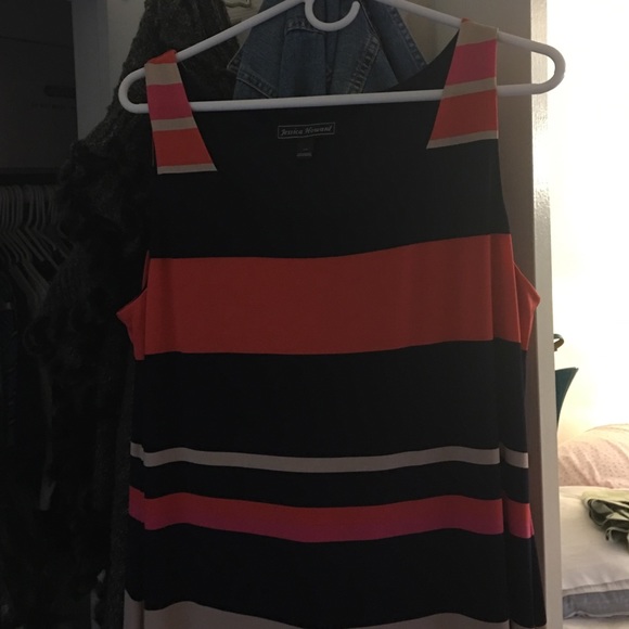 Striped lined maxi