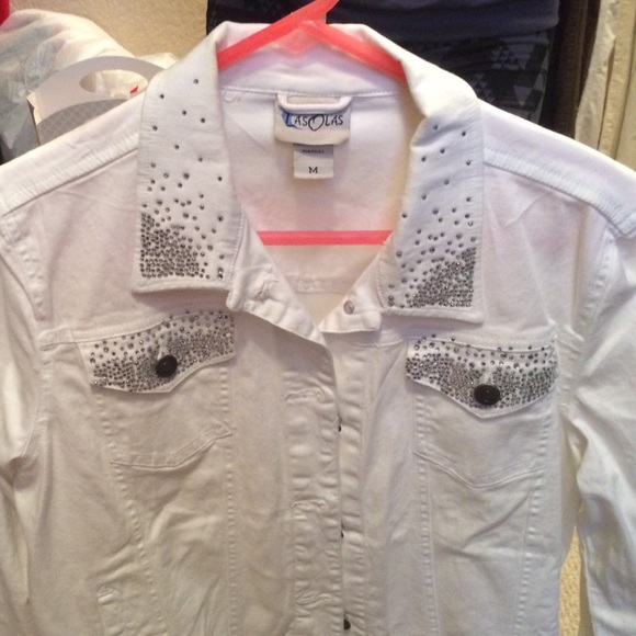 Custom design rhinestone jacket with silver - Picture 3 of 4