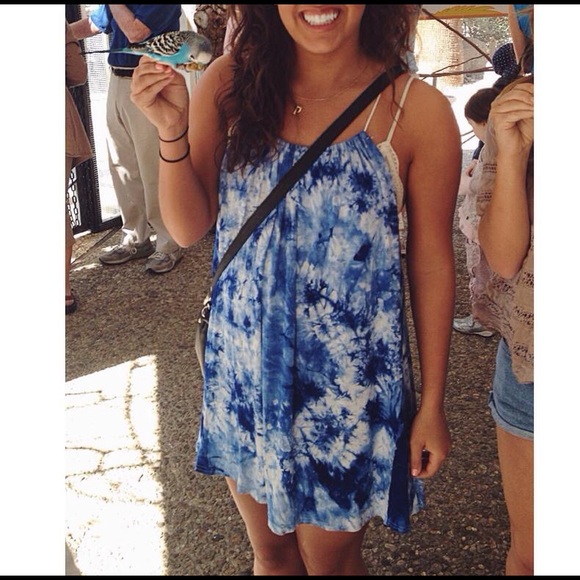 Sabo Skirt blue tie dye dress - Picture 4 of 4