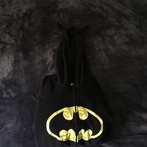 Long sleeved batman onesie