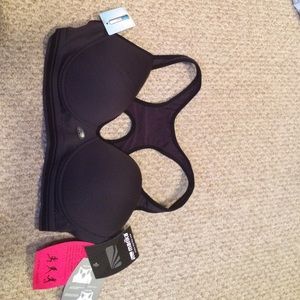 Black high impact sports bra