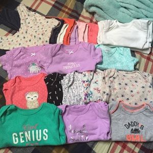21-pc Carter's Baby Girl Bodysuits & Bottoms