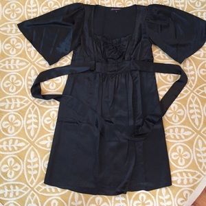 Betsey Johnson Black Silk Dress