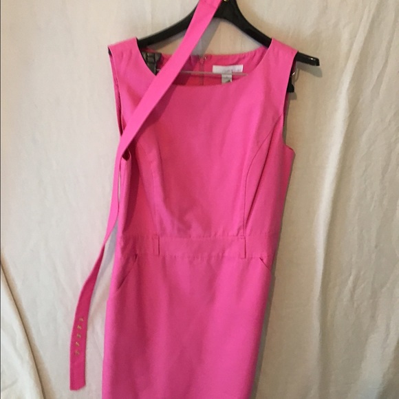 Hot pink sleeveless dress
