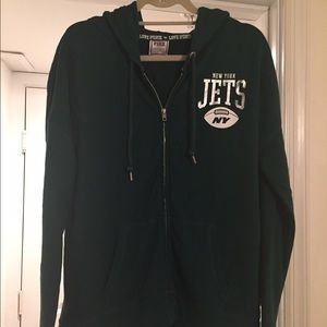 Victoria's Secret NY Jets zip up lightweight hoody