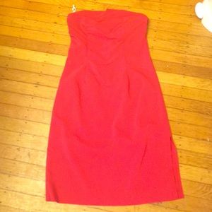 California concepts red strapless dress