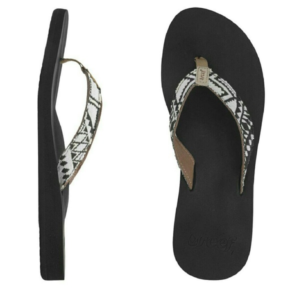 NWT Reef sz6 women's flip flops, "Midday Tides"